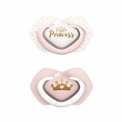 Canpol babies Silicone Soother Light touch 0-6m Symmetrical ROYAL BABY 2 pcs