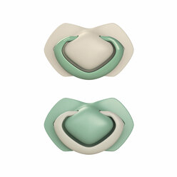 Canpol babies Silicone Soother Light touch 0-6m  Symmetrical PURE COLOR 2 pcs
