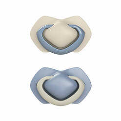 Canpol babies Silicone Soother Light touch 0-6m  Symmetrical PURE COLOR 2 pcs