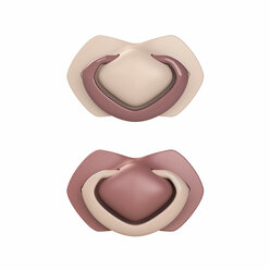 Canpol babies Silicone Soother Light touch 0-6m  Symmetrical PURE COLOR 2 pcs