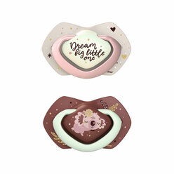 Canpol babies Silicone Soother Light touch 0-6m Symmetrical Glowing in the Dark SLEEPY KOALA 2 pcs
