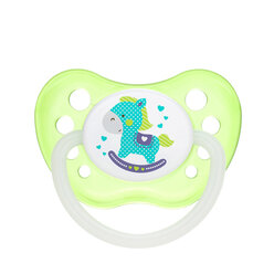 Canpol babies Dudlík ortodontický silikonový 0–6 m TOYS zelený