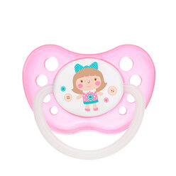 Canpol babies Dudlík ortodontický silikonový 0–6 m TOYS růžový