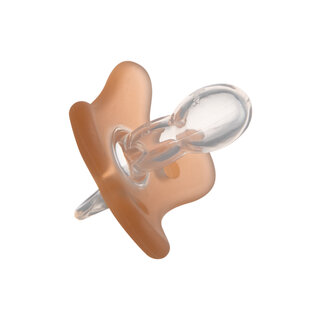 Canpol babies Cumlík 100% silikónový symetrický 6-12m 1ks oranžový