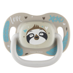 Canpol babies Suzetă simetrică din silicon 0-6 luni EXOTIC ANIMALS (leneș)