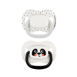 Canpol babies Silicone Symmetrical Soother 0-6m BabiesBoo white 2 psc 