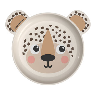 Canpol babies Small plate with handles 19 cm BabiesBoo cream